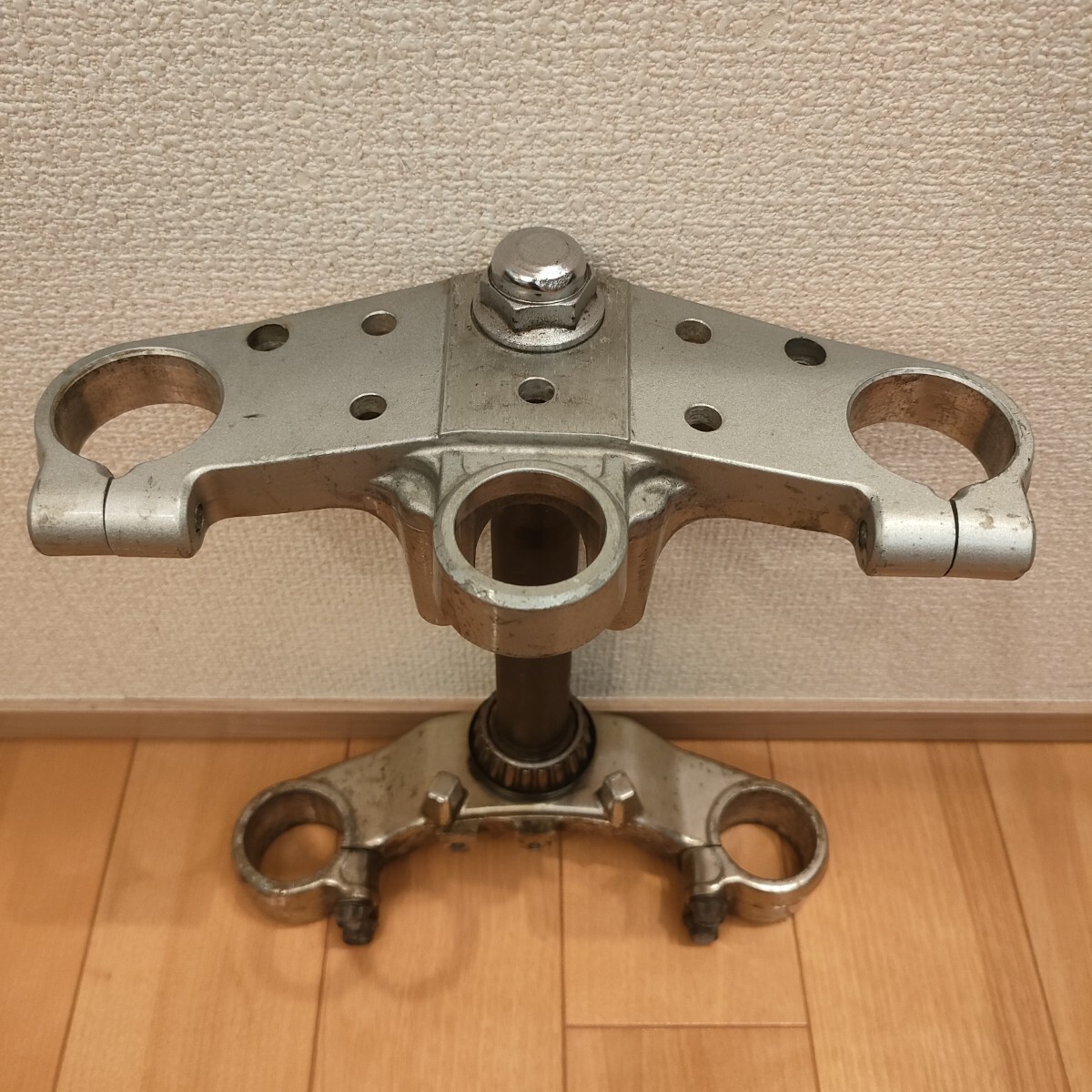 FZR1000 純正 ステム ＆ トップブリッジ セット ◆ 41Φ 正立フォーク用 ストッパー無事 3GM 2GH 流用 カスタムに！ XJR1200 XJR1300 FZ750