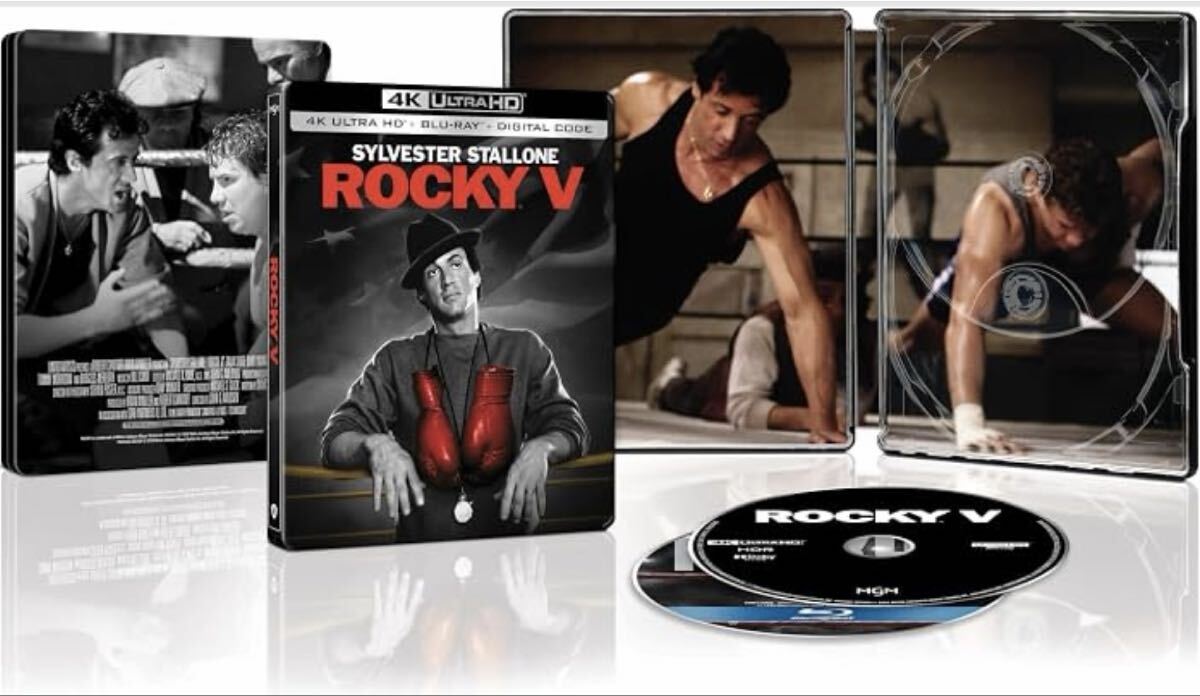ロッキー5 最後のドラマ ROCKY V 4K ULTRA HD ブルーレイ 2枚組スチールブック仕様 日本語収録 シルヴェスター・スタローン