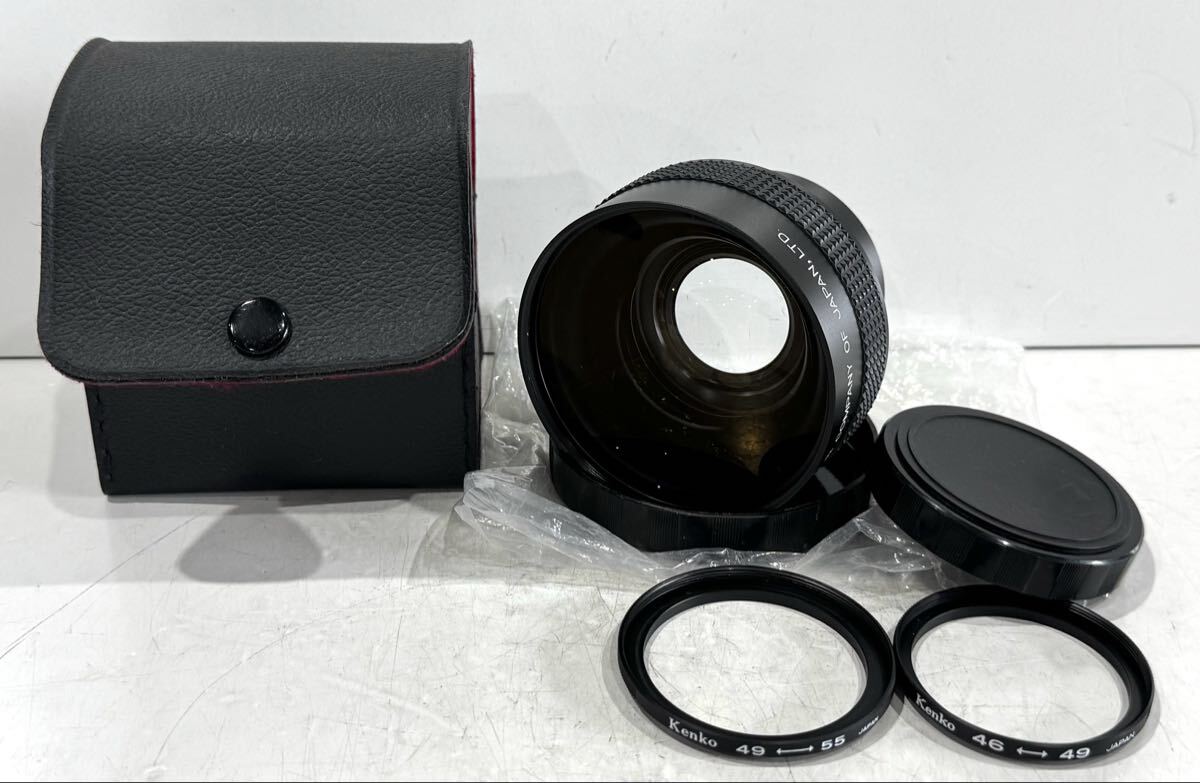 260629D☆ VICTOR COMPANY OF JAPAN,LTD WIDE CONVERSION LENS GL-P06B ×0.6 ステップダウンリング、ケース付 ♪配送＝宅急便(EAZY)♪