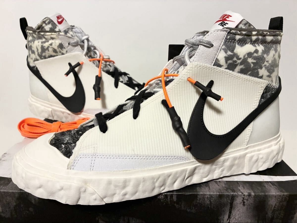 訳あり 国内新品 NIKE BLAZER MID READYMADE WHITE BLACK ナイキ ブレイザー レディーメイド ホワイト ブラック ブレザー 29cm CZ3589-100