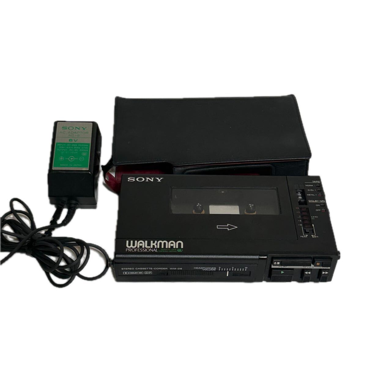 希少　SONY ソニー WALKMAN ウォークマン PROFESSIONAL WM-D6 カセットレコーダー カセットプレーヤー　動作品 カバー　