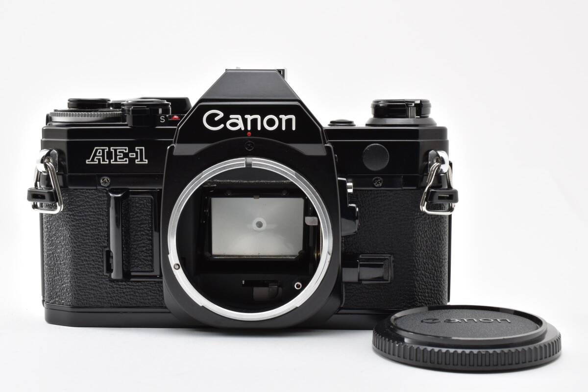 【美品】Canon キヤノン AE-1 ブラック ボディ 人気フィルムカメラ 名機 一眼レフ #2974453