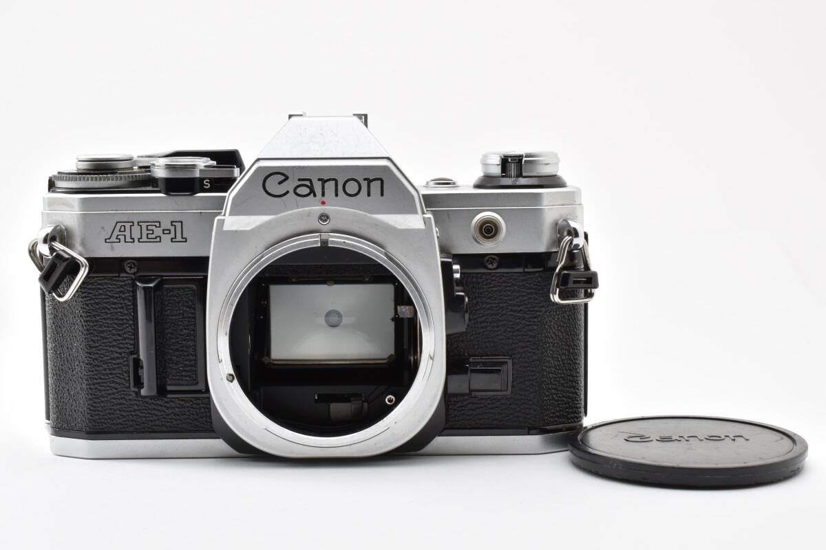 【美品】Canon キヤノン AE-1 シルバー ボディ 人気フィルムカメラ 名機 一眼レフ #2974454