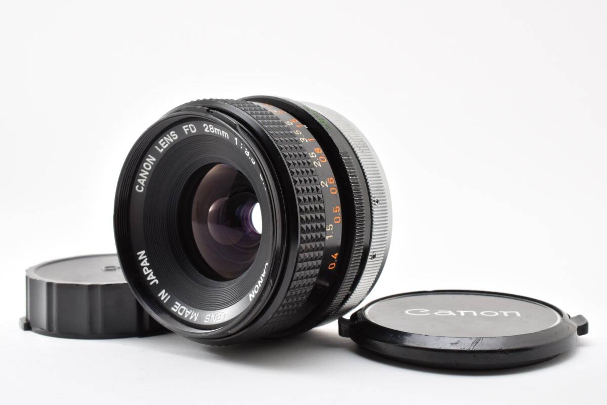 【超美品】Canon キヤノン FD 28mm F3.5 S.C. 広角レンズ オールドレンズ #2974483
