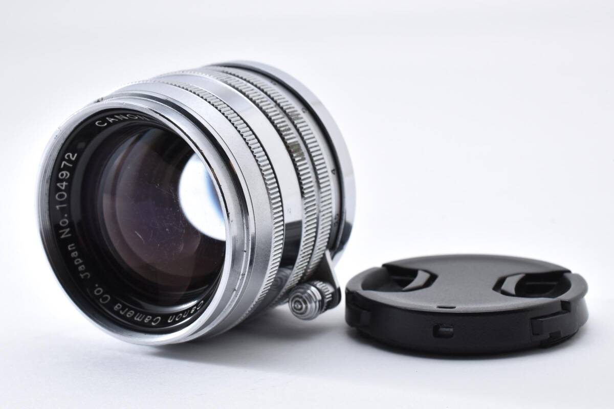 【良品】Canon キヤノン 50mm F1.8 L39 LTM ライカスクリューマウント オールドレンズ 名玉 #2990722