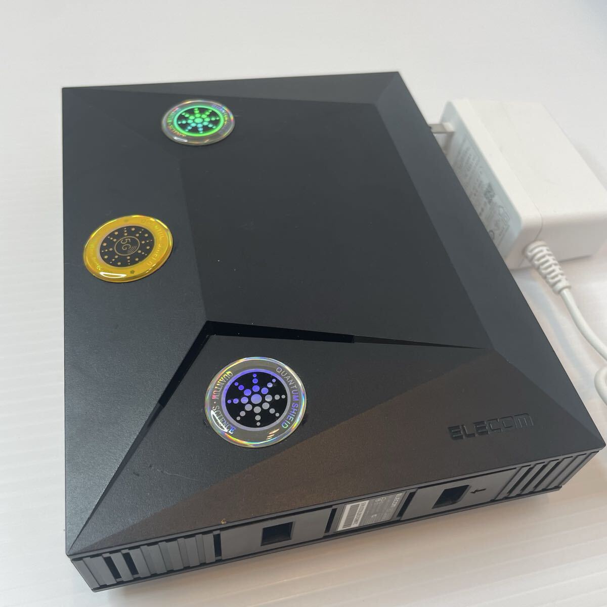 【通電確認済/現状品】エレコム Wi-Fi 6 ルーター WRC-X3200GST3-B 他社製ACアダプター付属(ZTE製12V) ランプ点滅確認済