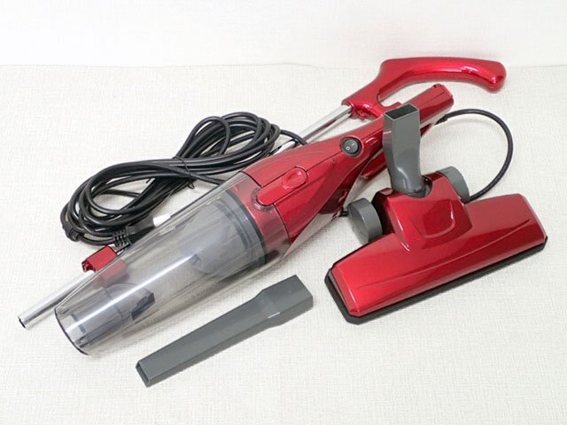 ●CCM●　中古訳あり品(ダストケース外れる)　2WAY スティック・ハンディクリーナー すき間ノズル付 ZC-S.S2.4(R2)　(管理AKT-36)