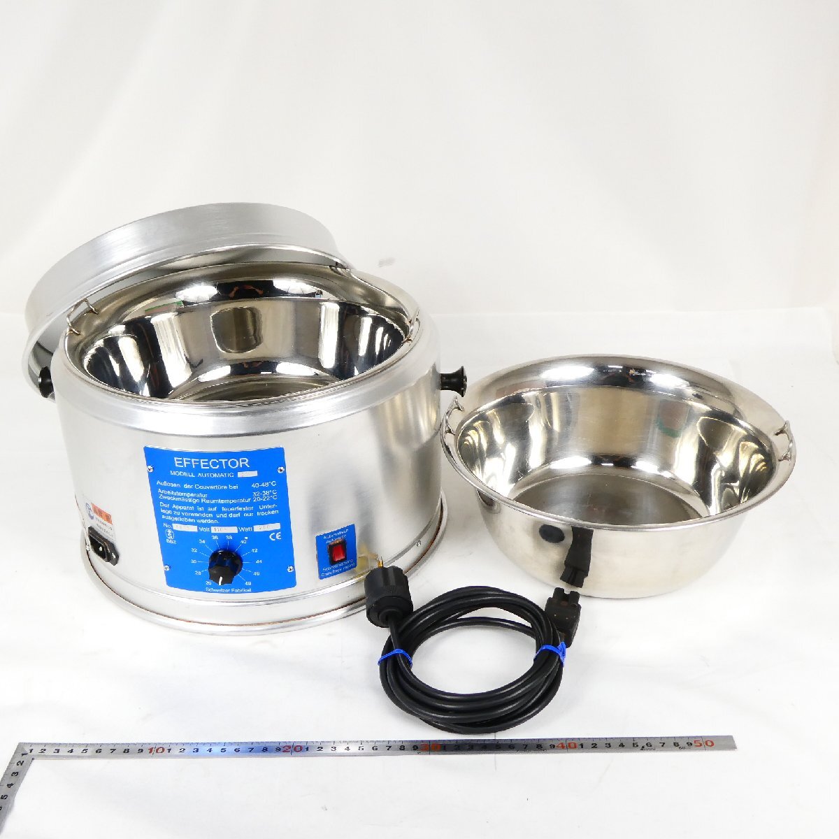 日仏商事 エフェクター 乾式チョコレート溶解器 6L EFFECTOR 製菓 業務用 100V 店舗 厨房機器 中古■EC059s■