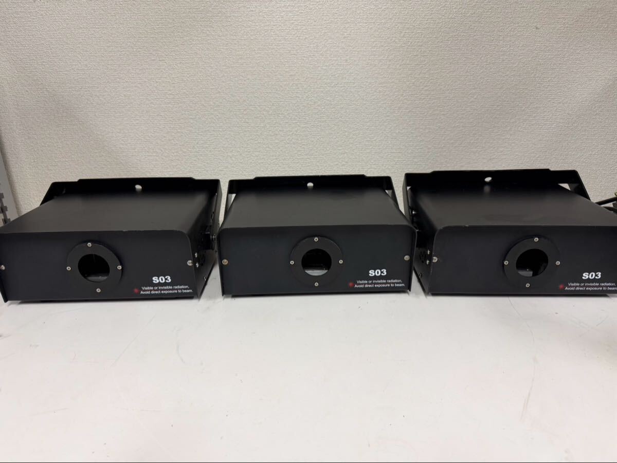 カラーレーザーライト　S03 3台セット　業務用　照明機材