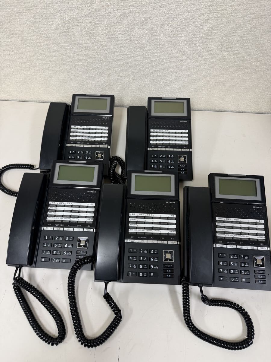 日立 HITACHI 24ボタン多機能電話機 HI-24G-TELSDBKA 電話交換機 ビジネスホン用 CX / MX 5台セット