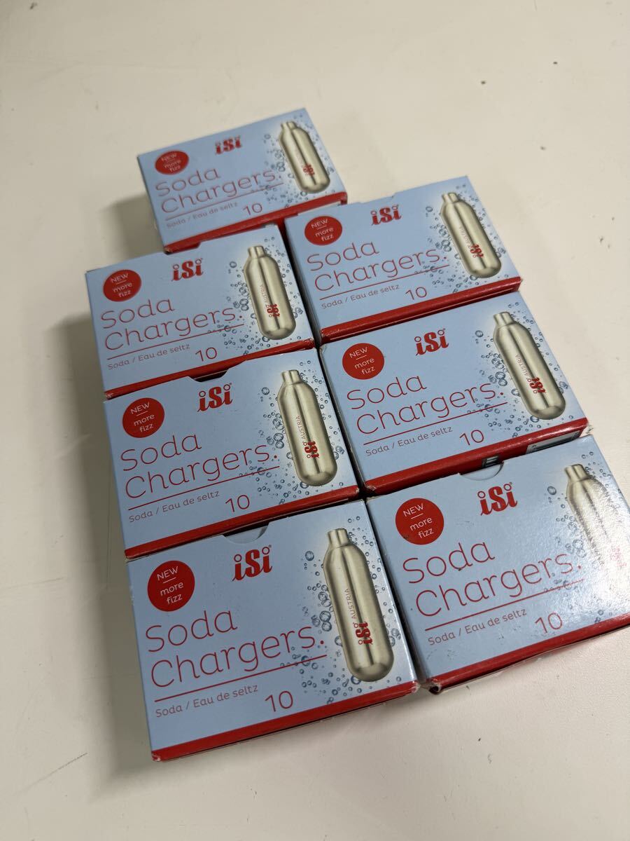 iSi ツイスパソーダ　炭酸ガスカートリッジ　10本入り　7箱　新品未開封　Soda Chargers