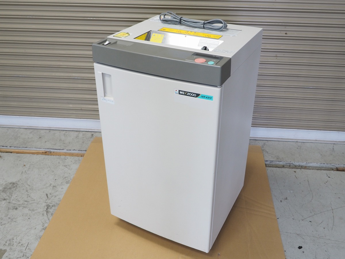 企業様限定配送 明光商会 MSシュレッダー MSX2000 IVP431F 滑らか静かにパワフル裁断できる動作品 A3対応 *452669