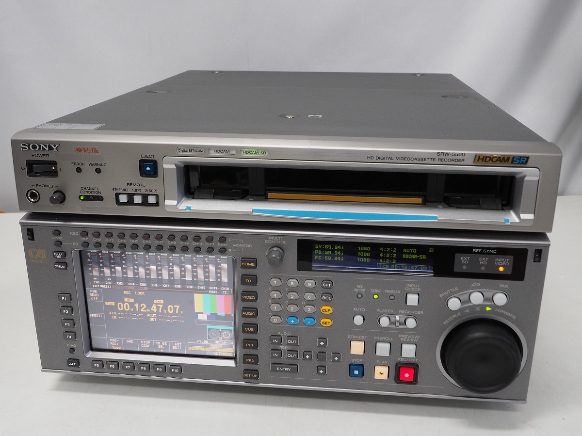 SONY HDCAM-SRレコーダー SRW-5500 動作良好 RGB4:4:4対応 *391882