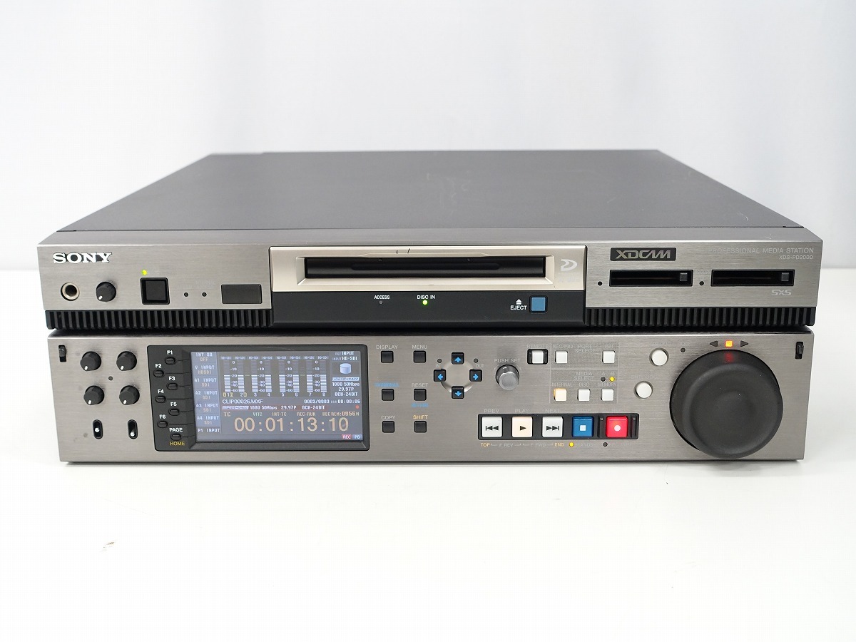 【LASER 僅か3H】 SONY XDS-PD2000 XDCAMプロフェッショナルメディアステーション / SSD SxS PD3層・4層対応 訳あり 動作品 *453219