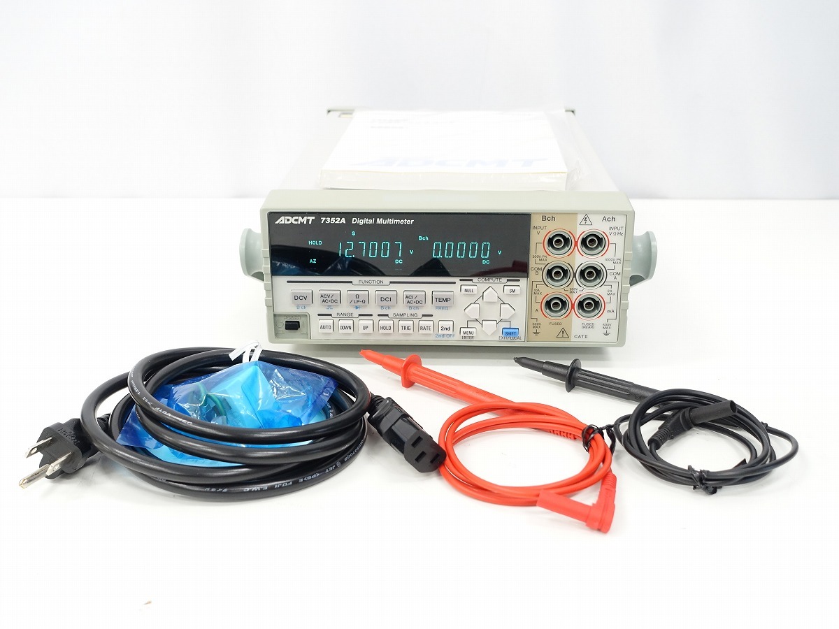 ADCMT 7352A 2ch デジタルマルチメーター 動作品 *451437