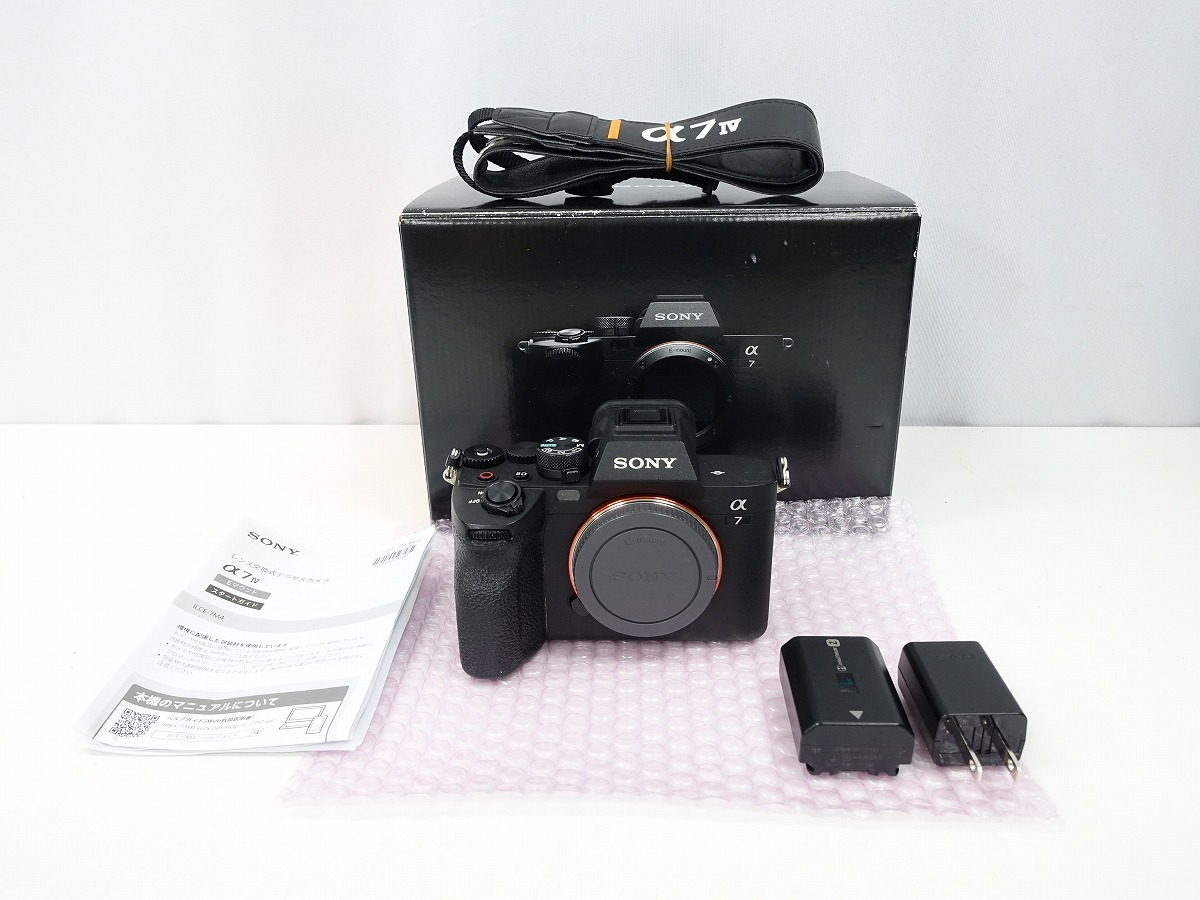 【美品】 SONY α7 IV ボディ ILCE-7M4 デジタル一眼カメラ 動作品 元箱付き / ミラーレス Eマウント 4K 60p *452671