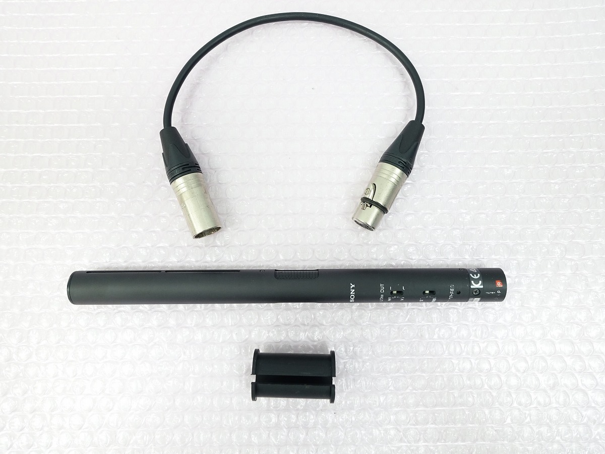 SONY ECM-680S エレクトレットコンデンサーマイクロホン ガンマイク 動作品 *453286