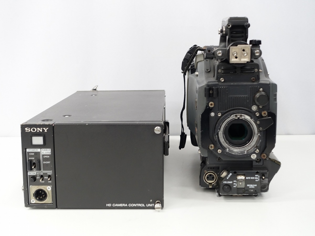 SONY HDC-950 スタジオカメラ HDCU-950 カメラコントロールユニット セット / スタジオ 中継 多治見 概ね動作OK 訳あり *366168