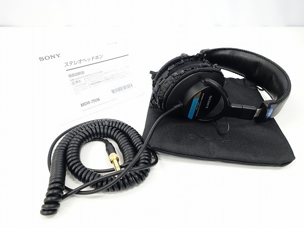 SONY MDR-7506 モニターヘッドホン プロ 定番 動作品 *394305