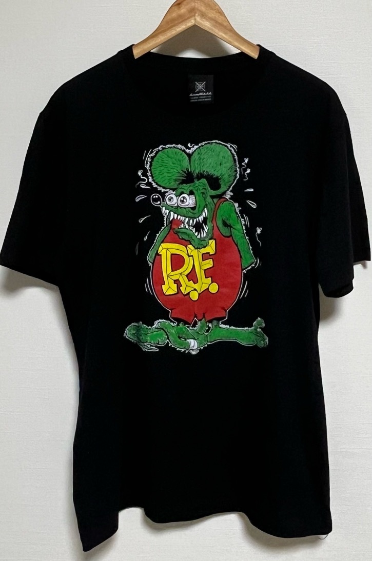 RAT FINK Tシャツ ブラック XL 古着 ラットフィンク ラット・フィンク ラット フィンク R.F. RF R F