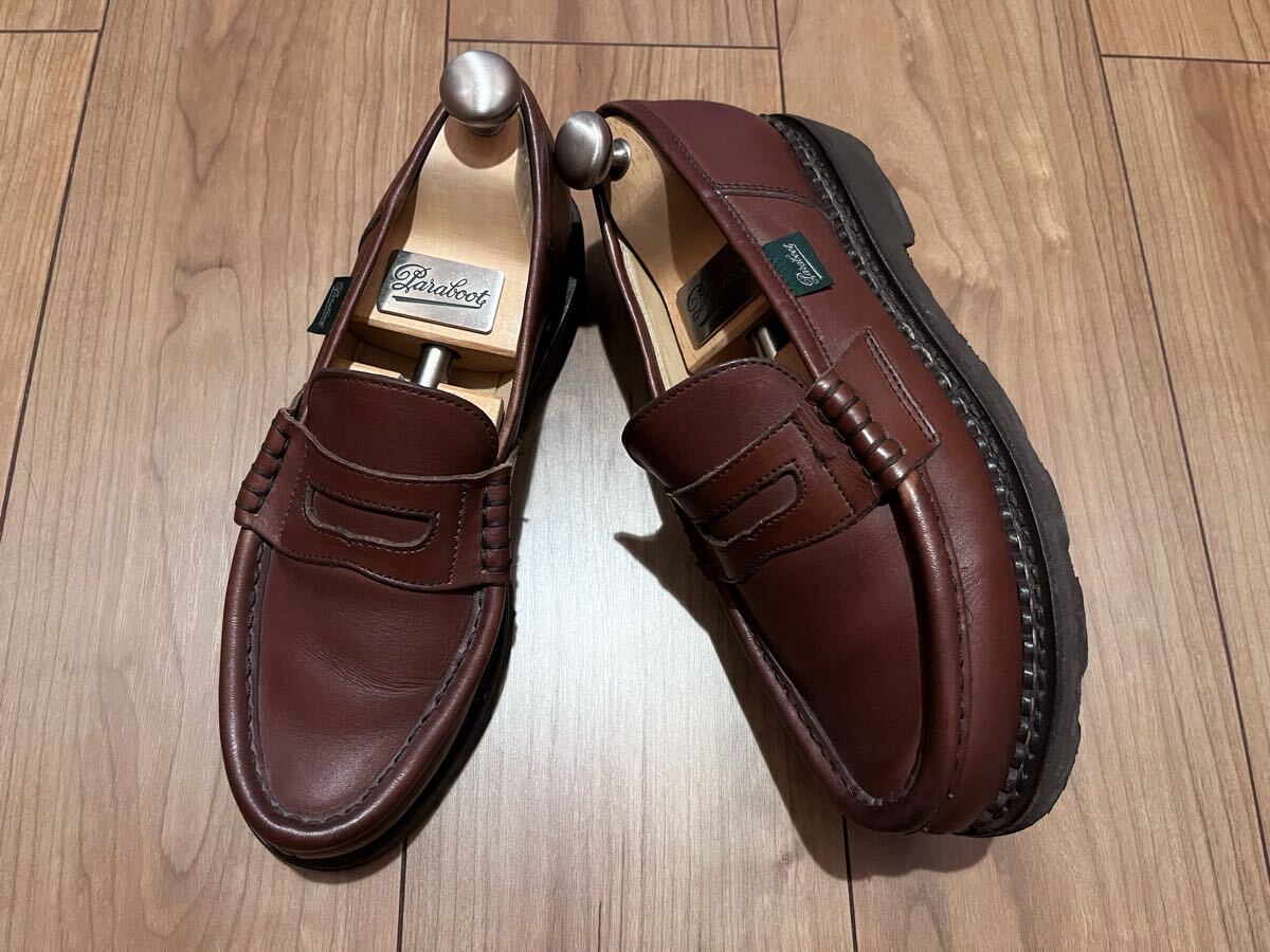 美品★Parabootパラブーツ ORSAY サイズ4 Marron ローファー シャンボード CHAMBORD パラブーツ ミカエル ランス