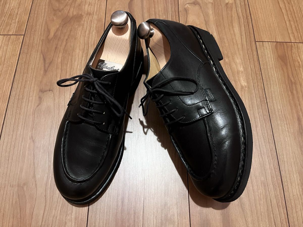 美品★PARABOOT シャンボード サイズ6 ブラック CHAMBORD シャンボード CHAMBORD パラブーツ ミカエル ランス