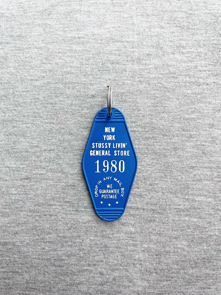 新品未使用☆STUSSY LIVIN GENERAL STOREブルー キーホルダー SUPREME ステューシー ロンハーマン SOPH