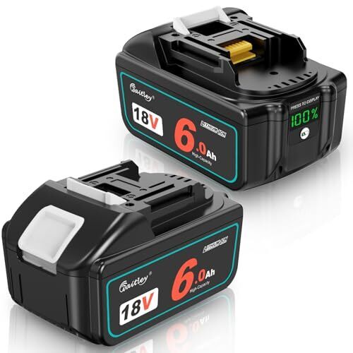 【最安値挑戦】2個セット　Waitley マキタ 互換バッテリー 18V BL1860 6.0Ah 過放電カットオフ＆多重保護回路 6000mAh大容量