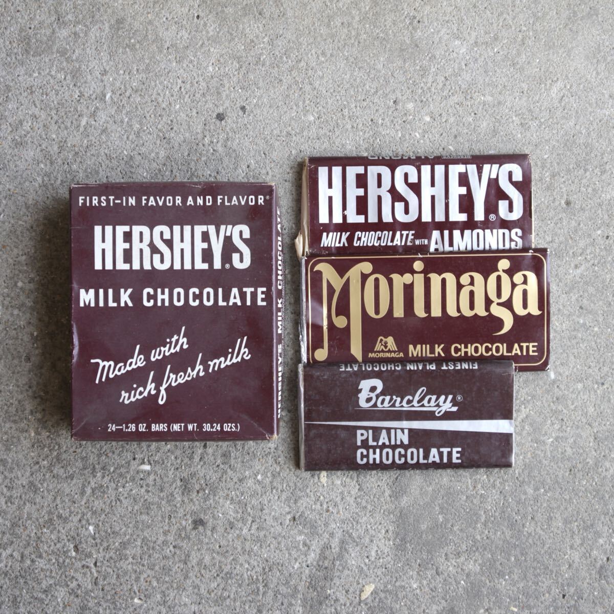 チョコレートパッケージ 昭和レトロ ハーシーズ HERSEY’S 森永 Barclay バークレー コレクションに