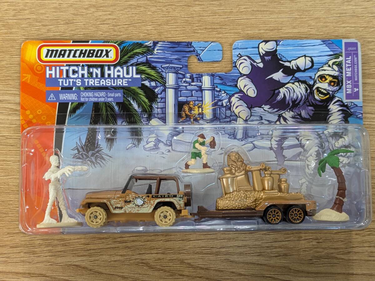 【マッチボックス】2005年製　Hitch 'N Haul Tut`s Treasure タトの宝物　ジープラングラー　日本未発売