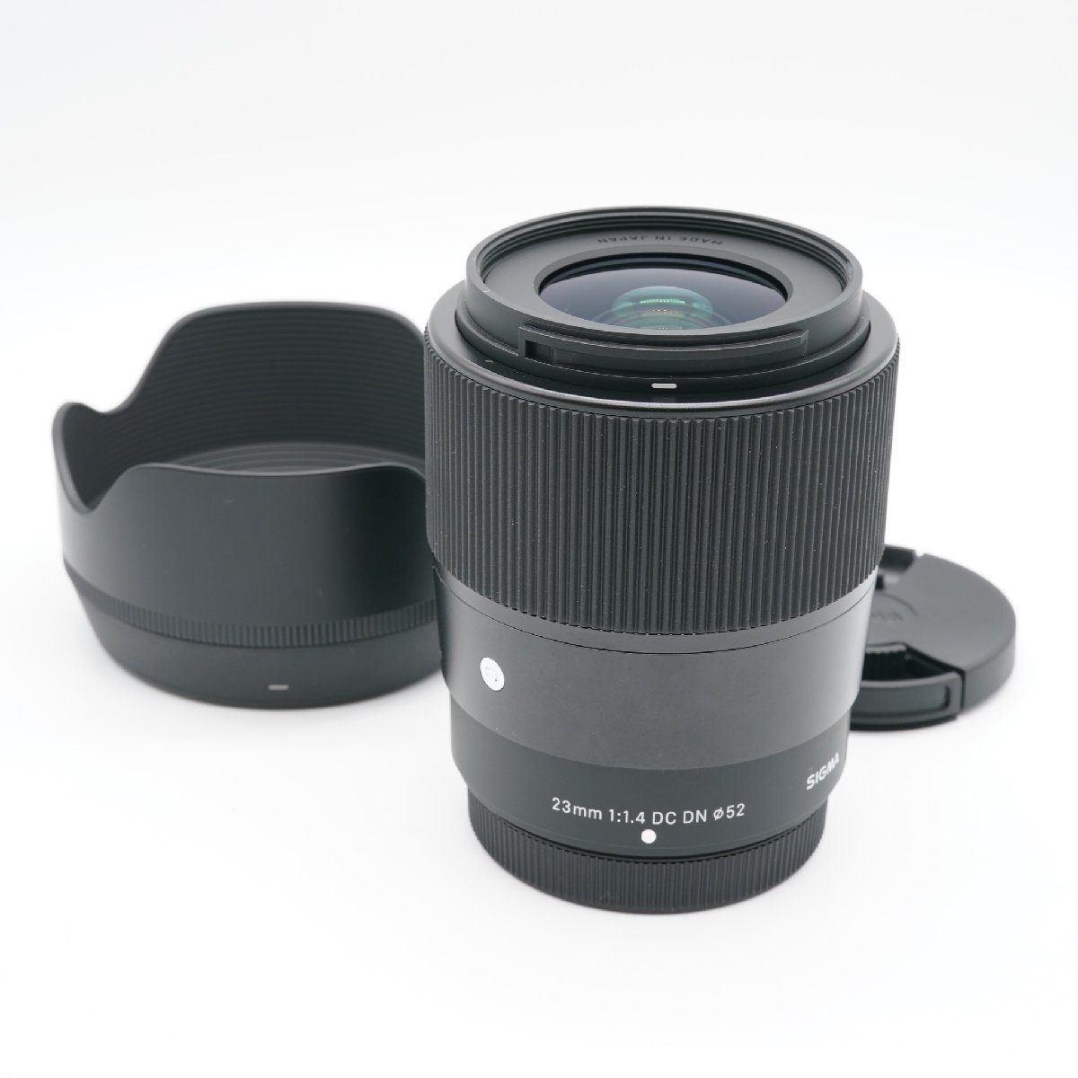 ほぼ新品 SIGMA シグマ 23mm F1.4 DC DN Contem フジフイルム Xマウント あると嬉しい純正フード付！