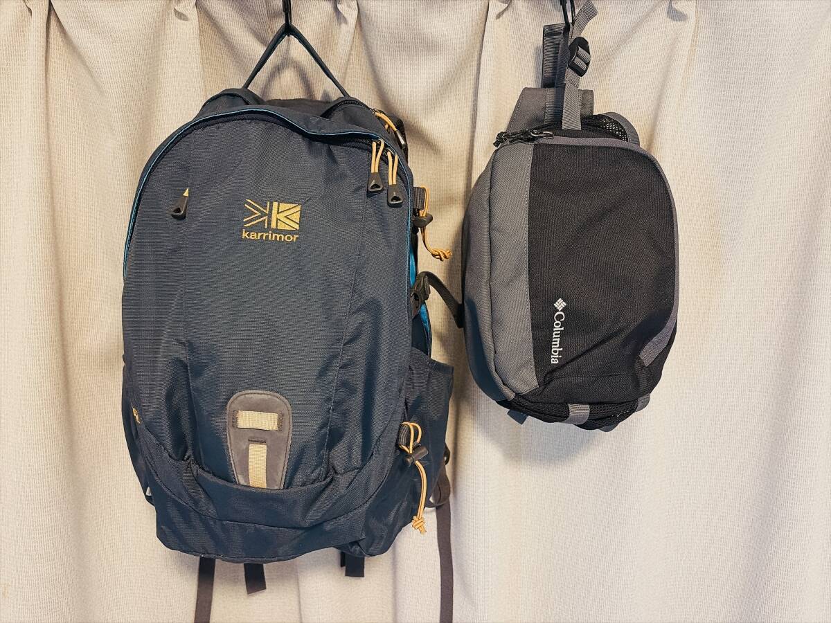 KARRIMOR ECLIPSE27 カリマー エクリプス28L Columbia ウエストバッグ 通勤 富士登山 登山 ザック リュック 