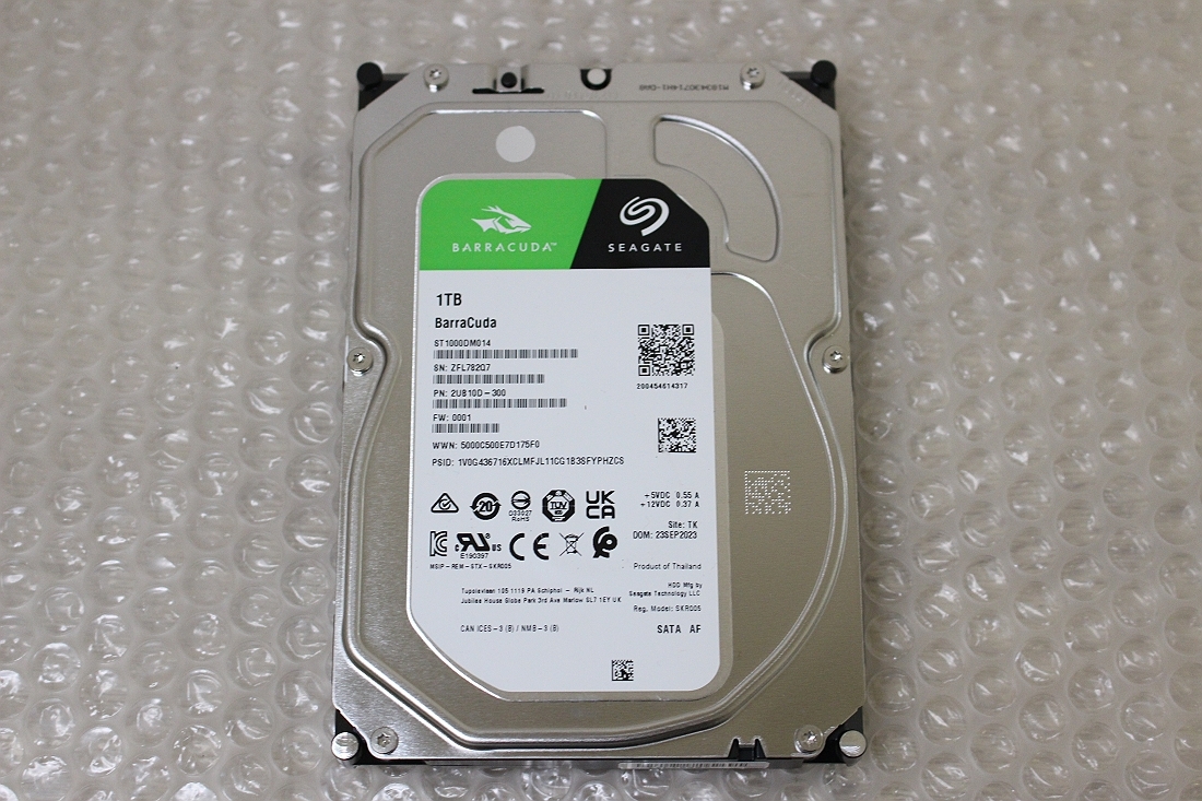 ★SEAGATE BarraCuda 3.5inch 1TB SATA接続HDD ST1000DM014★WW49
