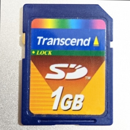 1GB Transcend SDカード トランセンド　動作確認済み