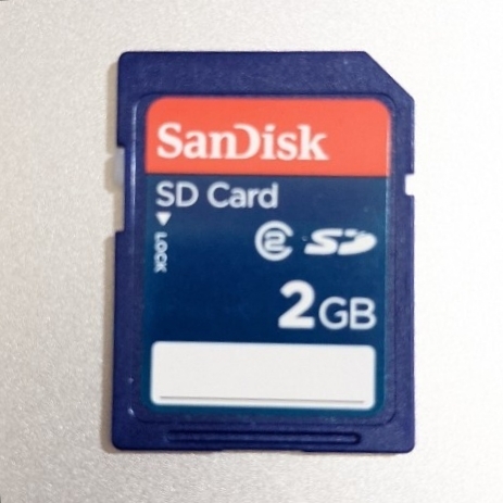 2GB SDカード SanDisk 動作確認済み