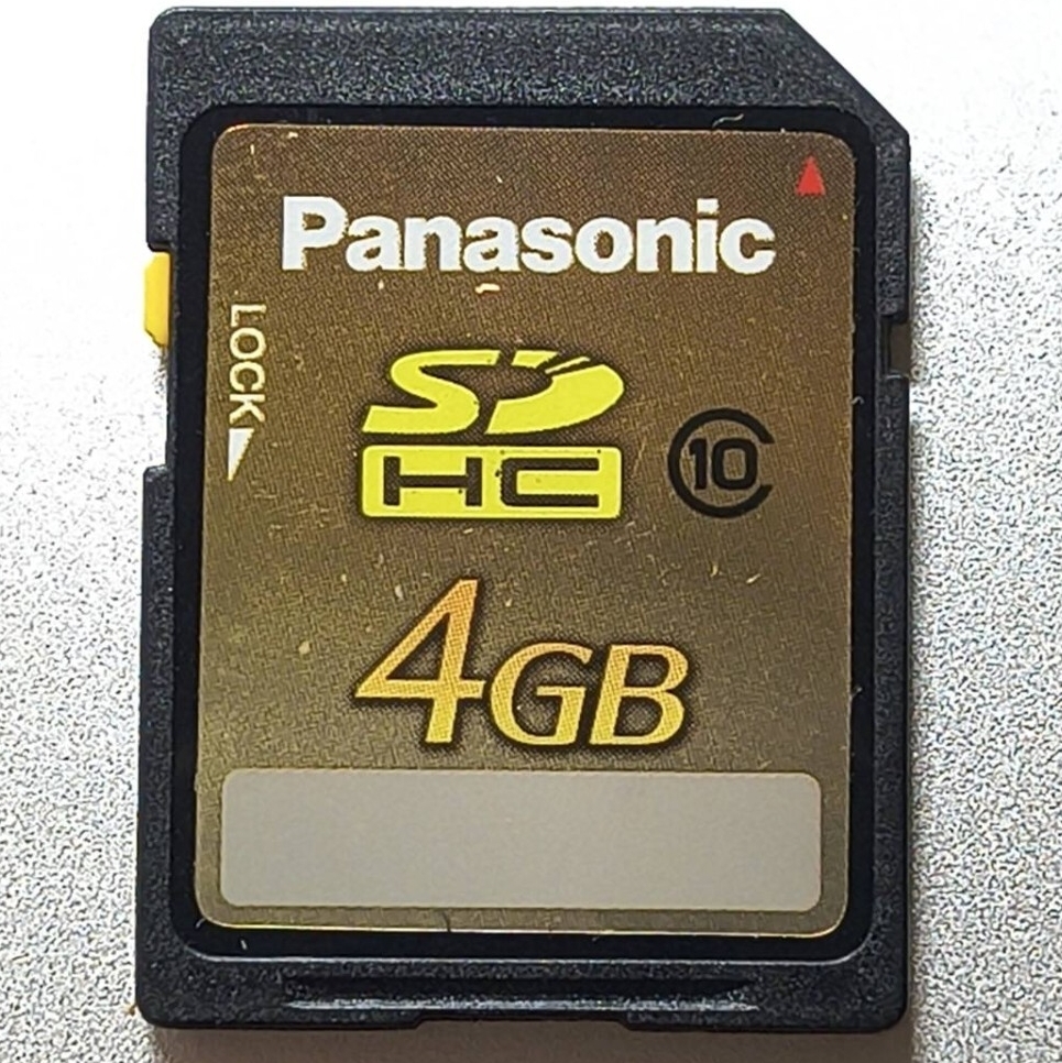 4GB Panasonic SDHCメモリーカード SDカード SDHC CLASS10 動作確認済み