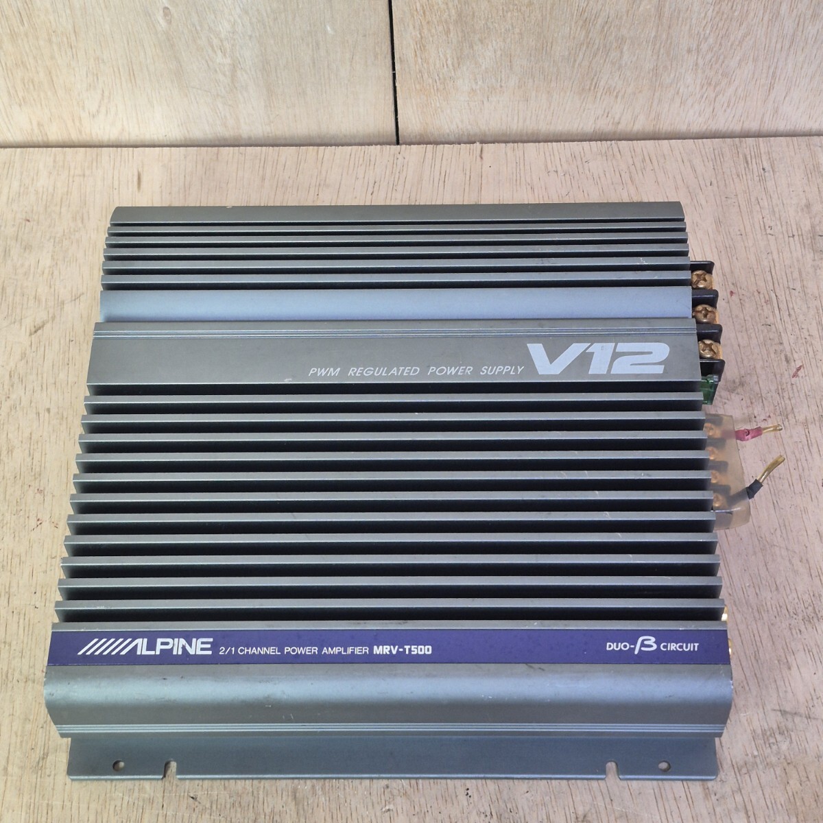 ALPINE アルパイン V12 パワーアンプ カーオーディオ アンプ カーアンプ 正常動作品