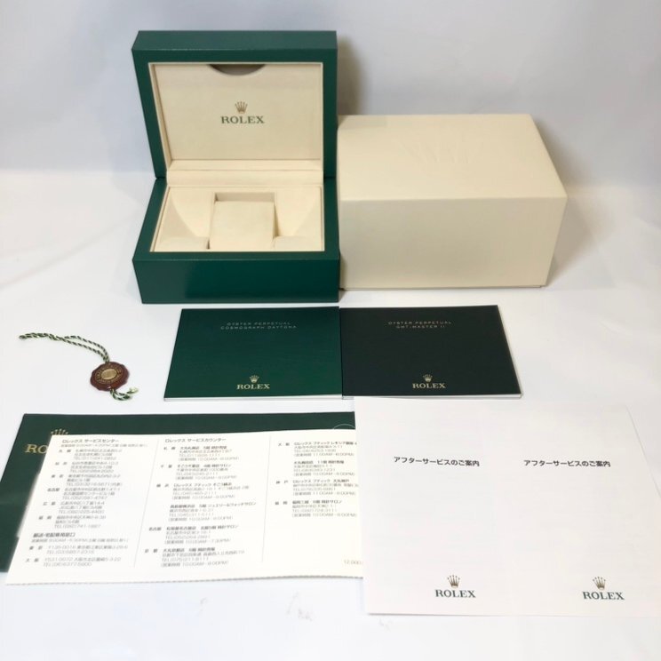 ■ ROLEX 空き箱 ロレックス 純正BOX 39137.04 クロノメータータグ付き 冊子 計1点 【買取まねきや】■