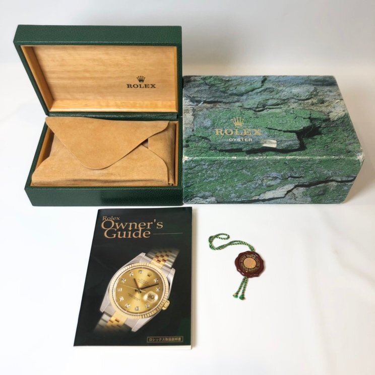 ■ ROLEX 空き箱 ロレックス 純正BOX 68.00.01 クロノメータータグ付き 冊子 計1点 【買取まねきや】■