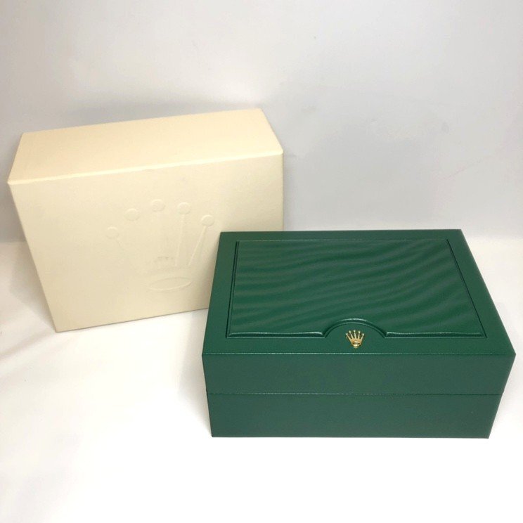 ■ROLEX 空き箱 ロレックス 純正BOX 39139.8064-OYSTER M 内箱 外箱 ケース グリーン 計1点 【買取まねきや】
