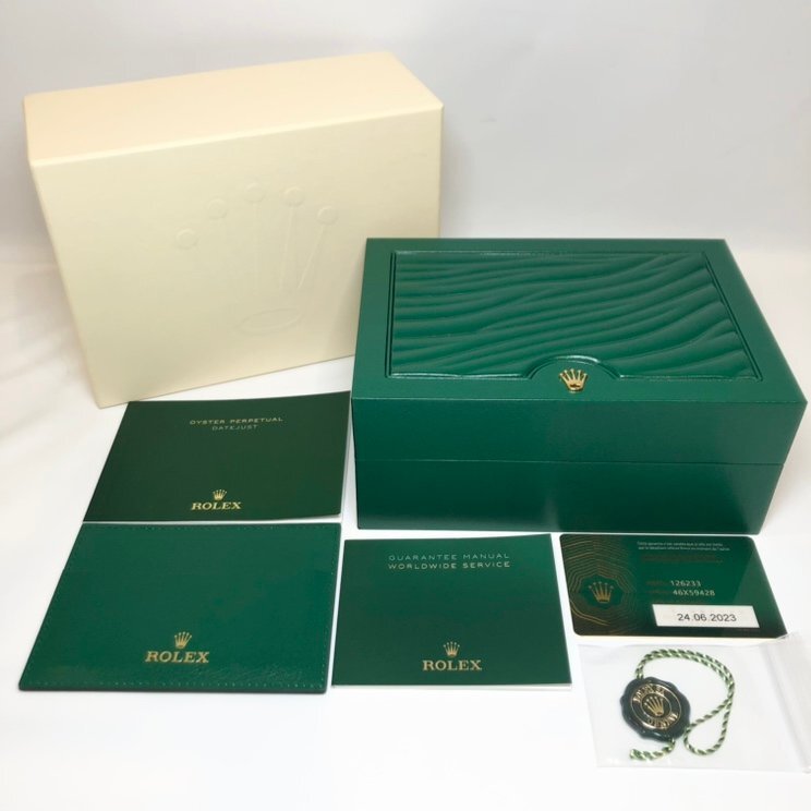 ■ROLEX 空き箱 ロレックス 純正BOX 39139.01-OYSTER M クロノメータータグ付き ギャランティカード 冊子 外箱 内箱 計1点【買取まねきや】