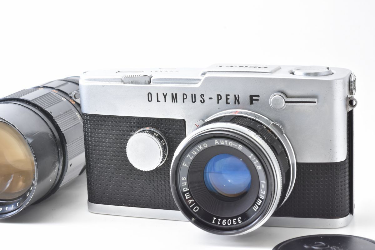 ★実用美品★ オリンパス OLYMPUS-PEN F PEN-FT ボディ ★レンズ2本付き★ 38mm F1.8 / 50-90mm F3.5 #D20#200221