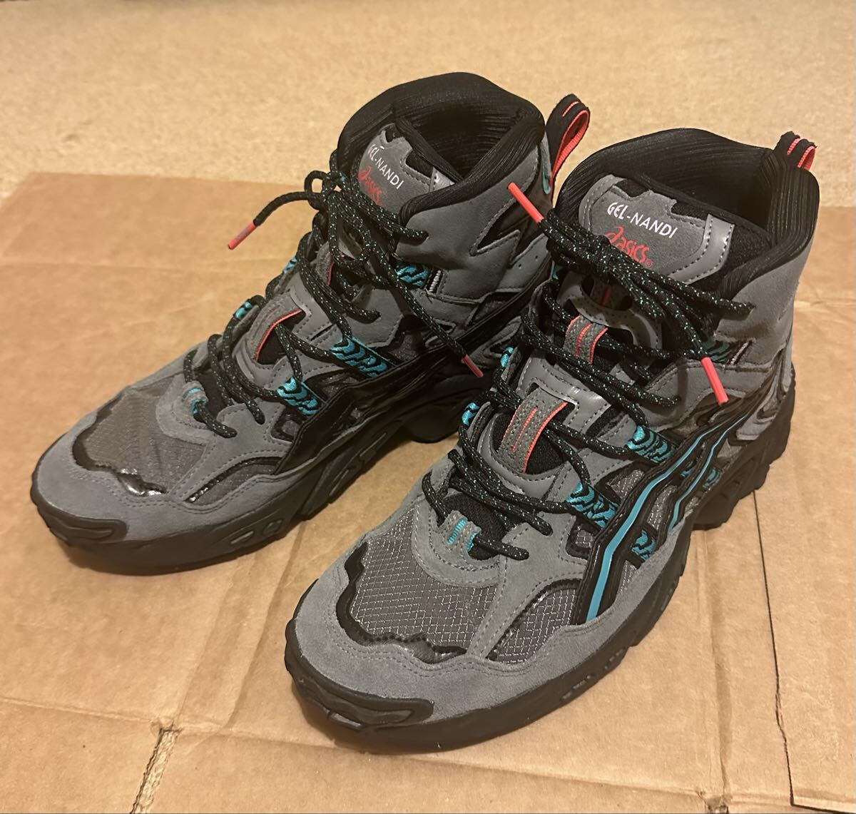 ASICSGEL NANDI HI GTX 28cm ゴアテックス　アシックス　ゲル　ナンディ　ハイ　ほぼ新品 GORE-TEX トレッキングシューズ