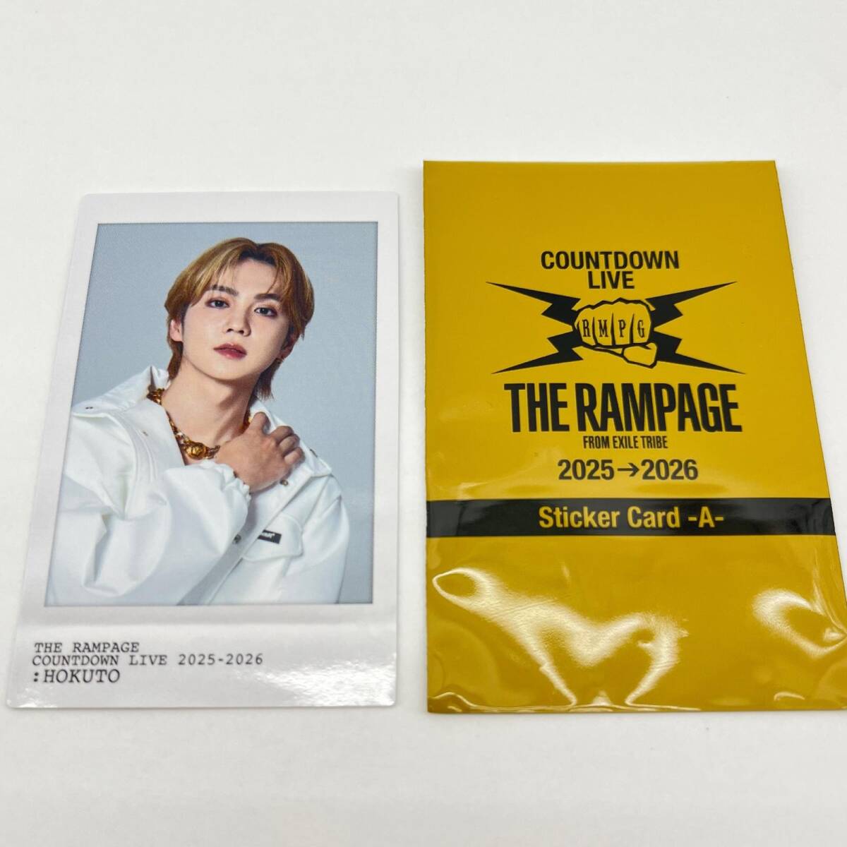 吉野北人 ステッカーカードA シークレット カウントダウンライブ 2025-2026 THE RAMPAGE LDH ◆2006