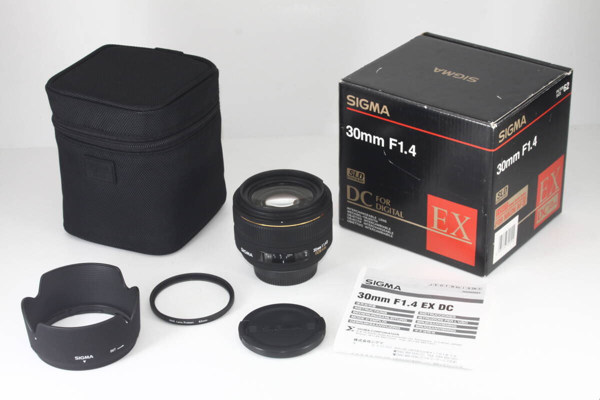 ★新品級★ SIGMA EX 30mm F1.4 D DC HMS NIKON用 元箱付 ★完動品 光学極上★ ニコン #207
