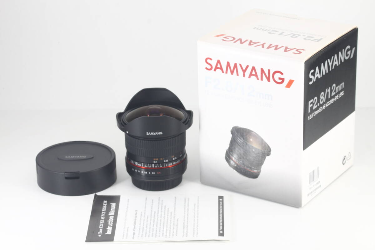 ★新品同様★ SAMYANG 12mm F2.8 ED AS NCS FISH-EYE Canon EFマウント ★完動品 光学極上★ キャノン #236
