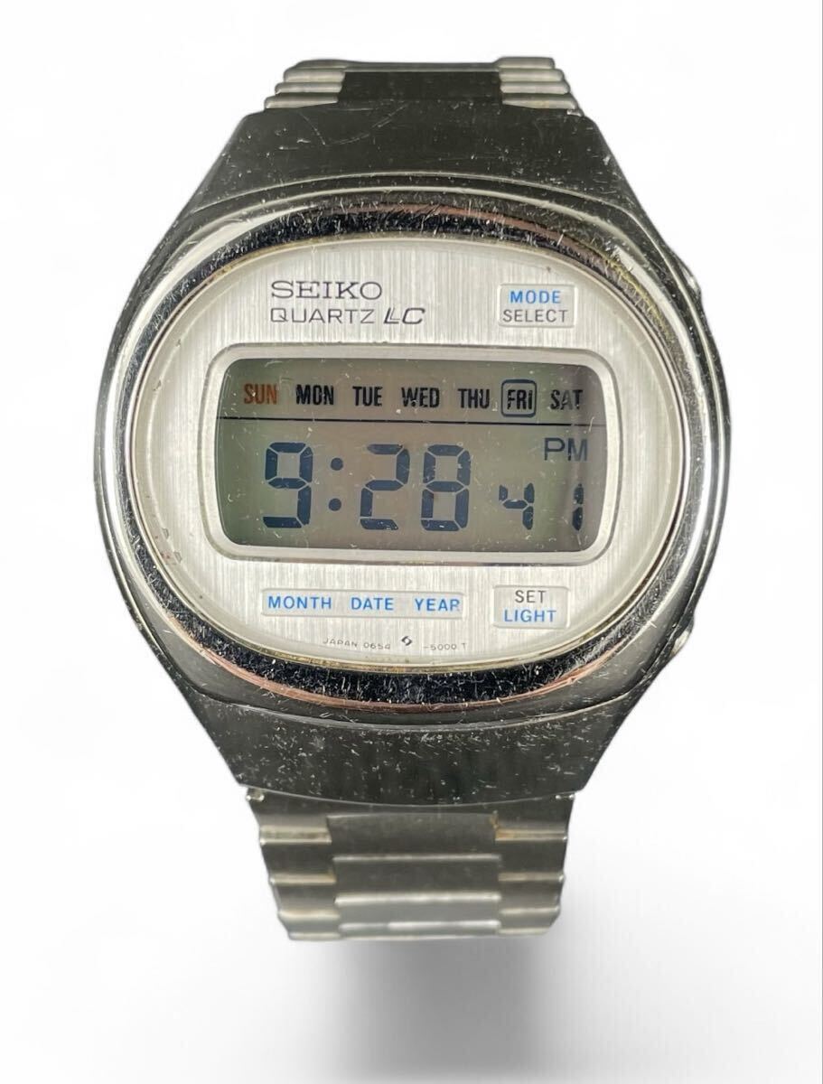 ★稼動品 SEIKO QUARTZ LC 0654-5000 デジタル メンズ腕時計 ヴィンテージ★
