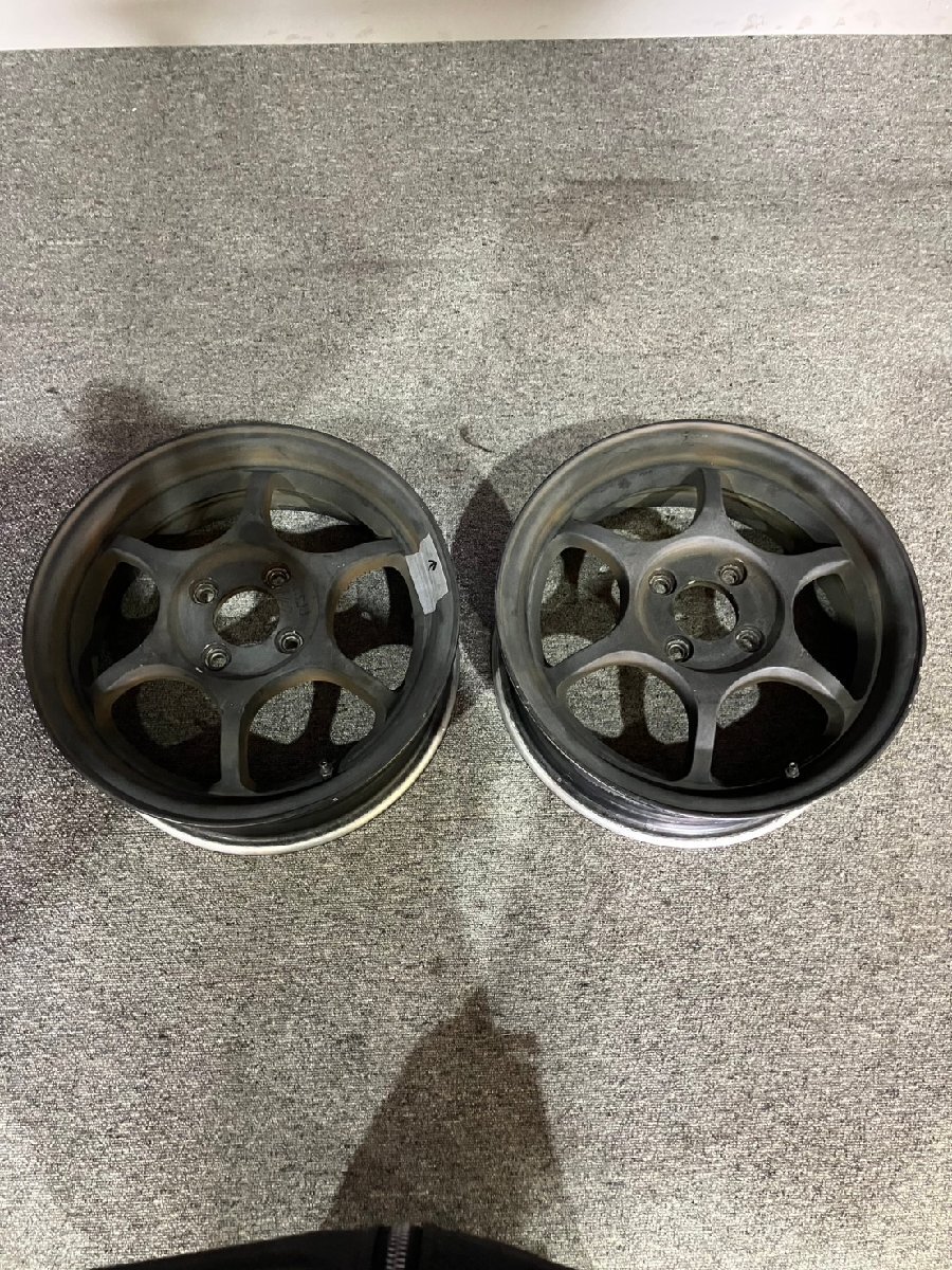 中古　アルミホイール　15×5.5J　オフセット+47　PCD100　2本セット　15インチ