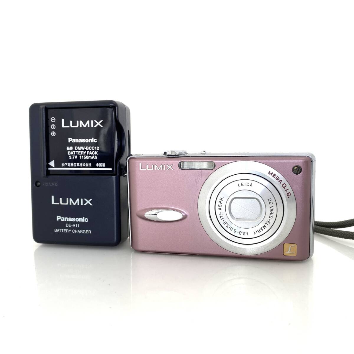 【パナソニック】Panasonic DMC-FX8 ピンク コンパクトデジタルカメラ + バッテリー #U434