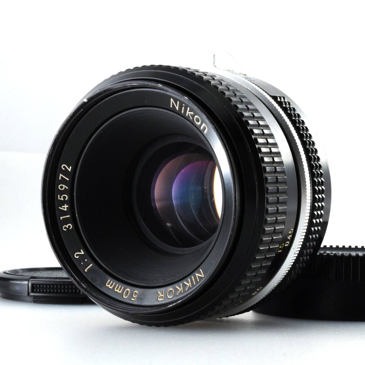 【ニコン】Nikon NIKKOR 50mm F2 マニュアルフォーカス 標準レンズ #P612